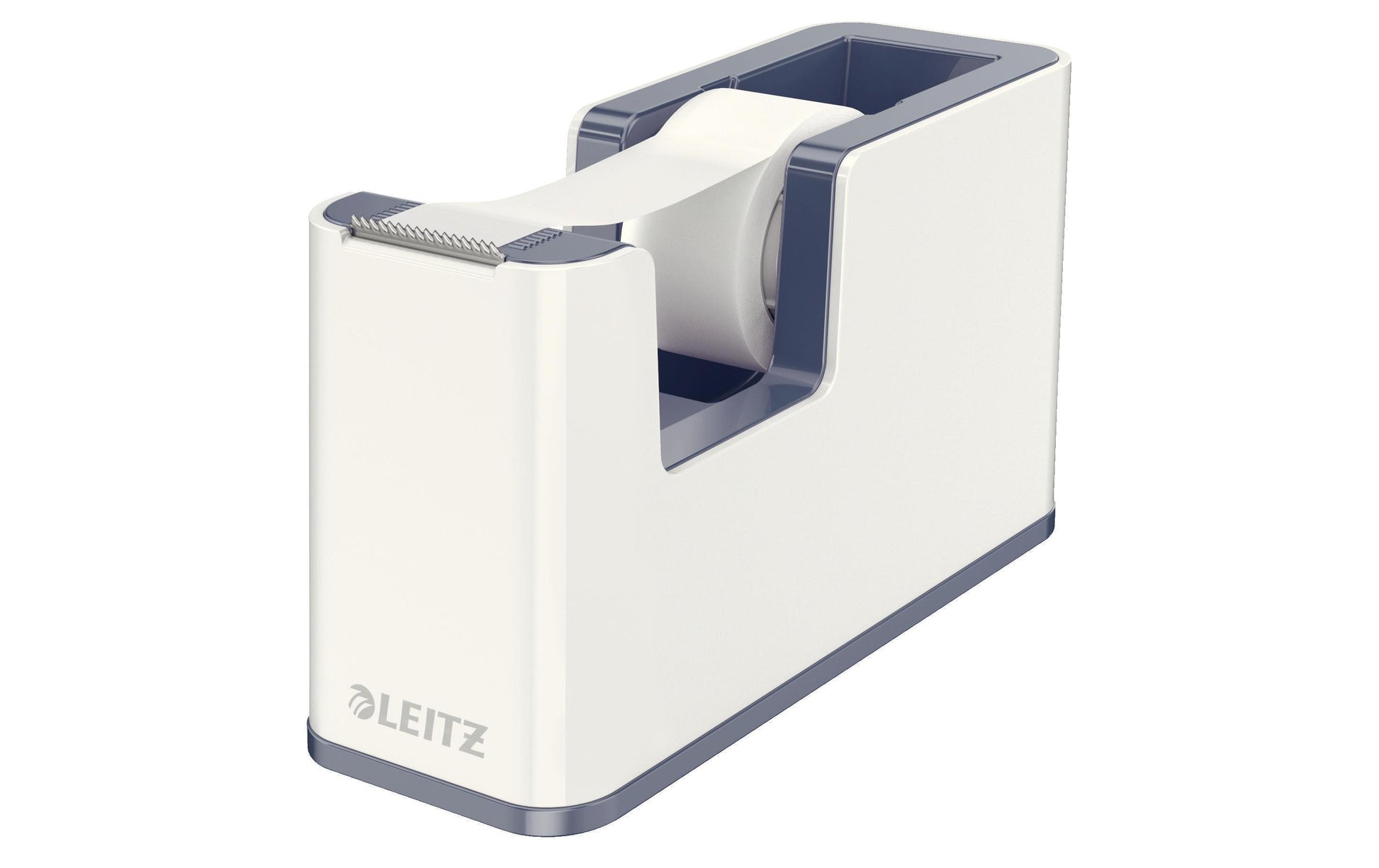 Leitz Tischabroller WOW – für Rollenbreite bis 19 mm, für Bandlänge bis 33 m, für Kern 1", Metallmesser