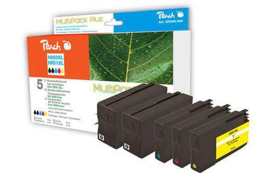 Peach Tintenpatronen-Multipack 950/951, kompatibel – für HP OfficeJet Pro 251/276/8600 und andere