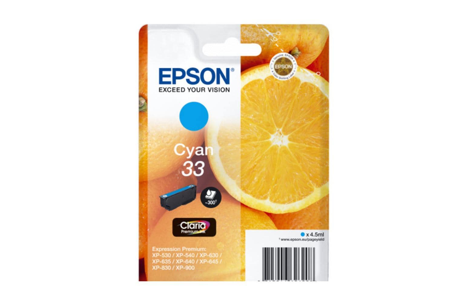 Epson Tintenpatrone 33, Cyan