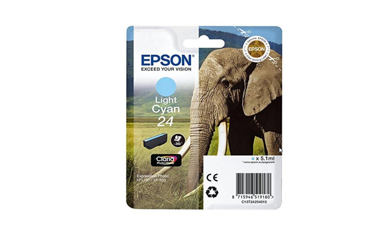 Epson Tintenpatrone 24, cyan, 360 Seiten