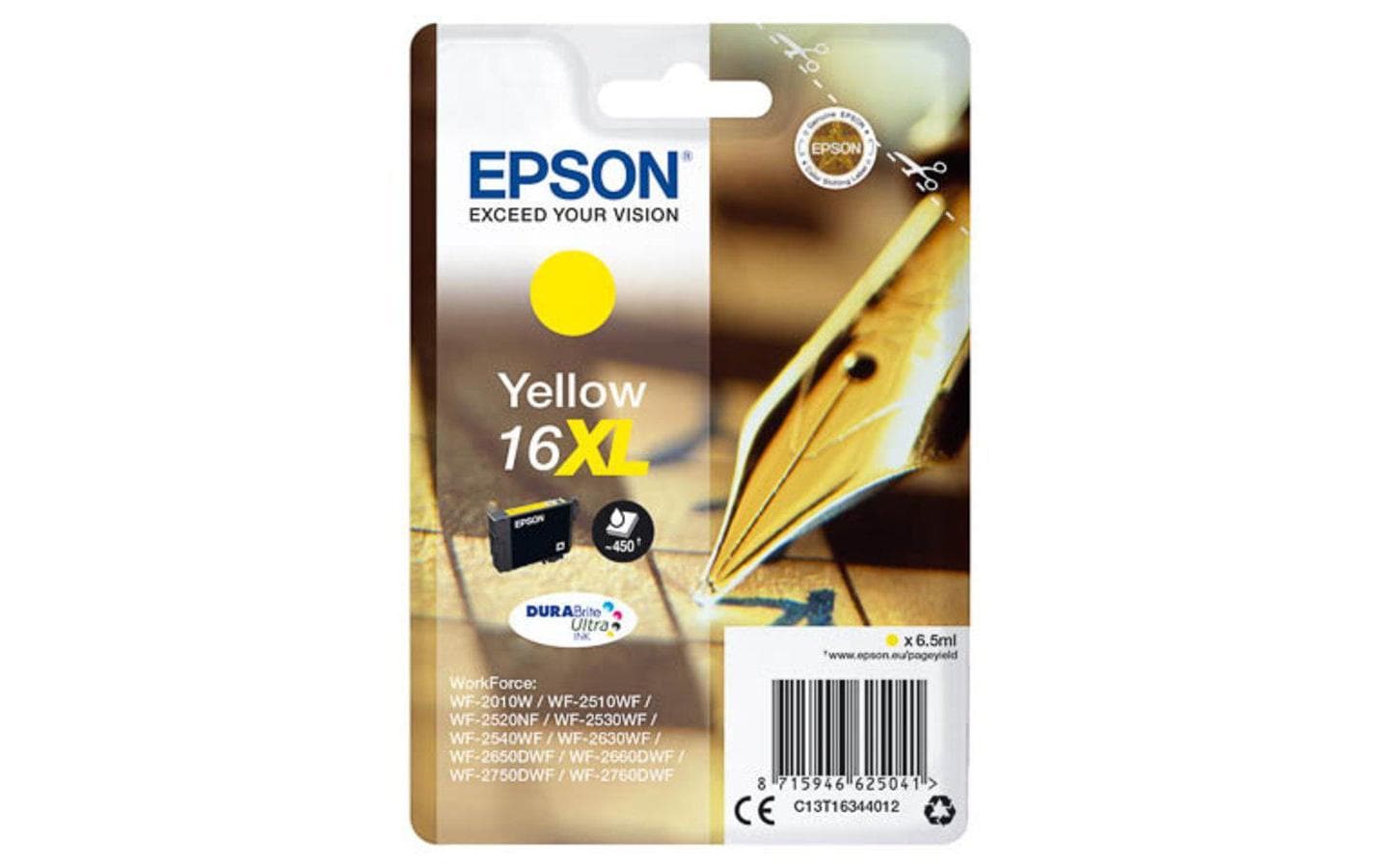 Epson Tintenpatrone 16XL, Gelb