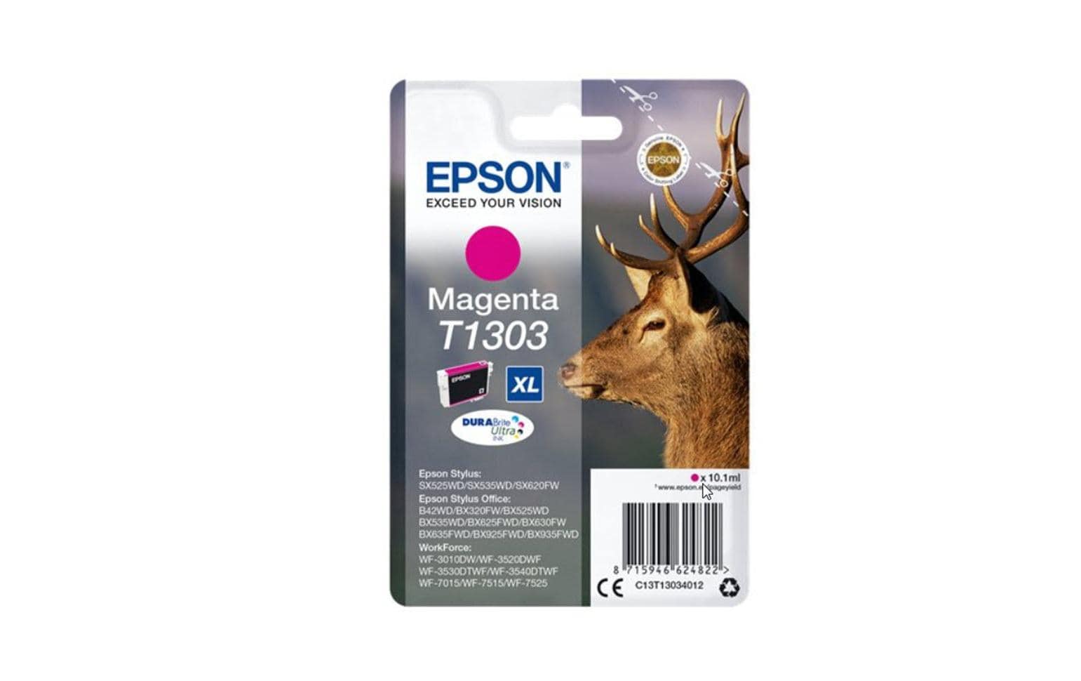 Epson Tintenpatrone T1303, Magenta – für Tintenstrahldrucker/Multifunktionsgeräte