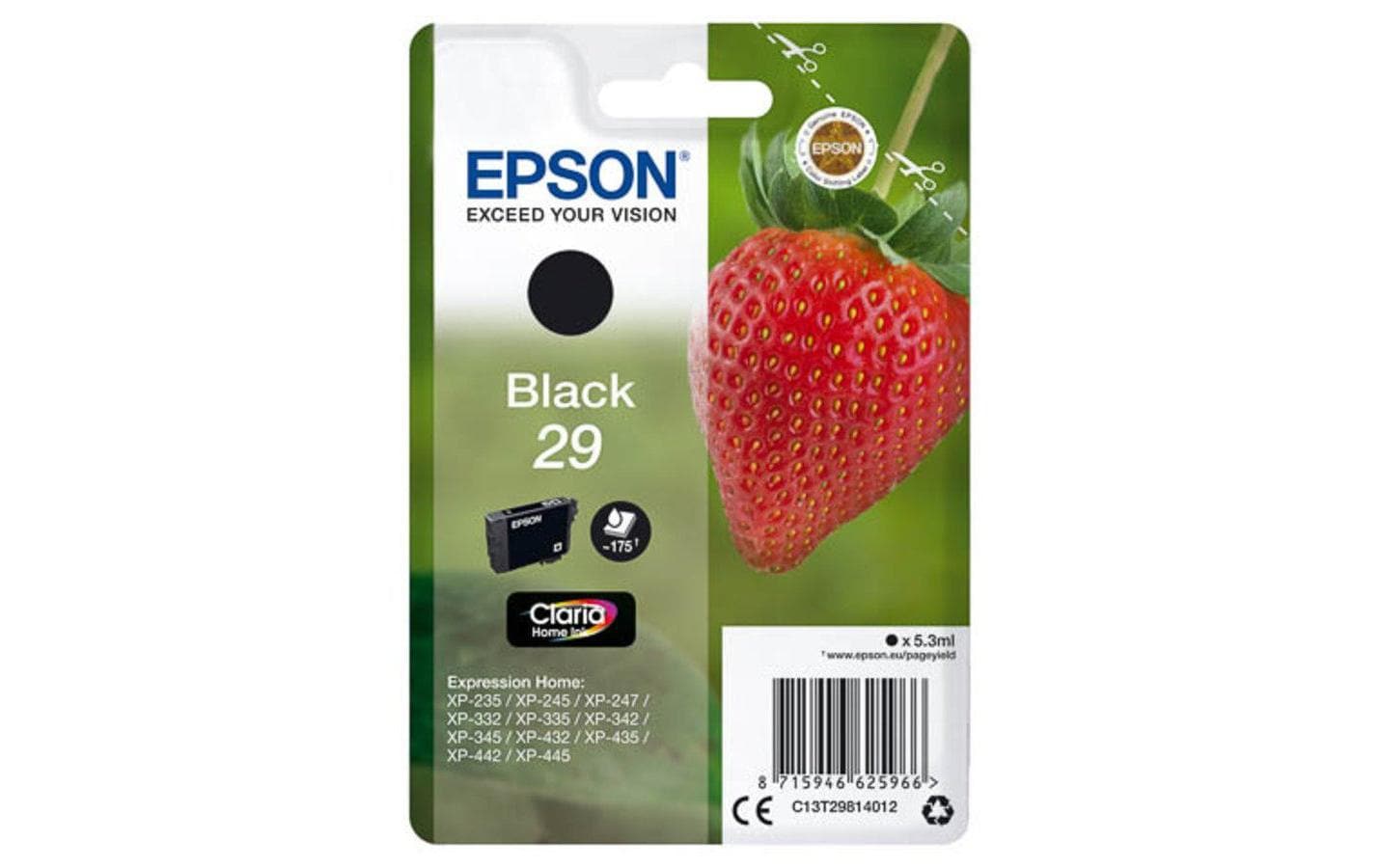 Epson Tintenpatrone 29, Schwarz, 180 Seiten