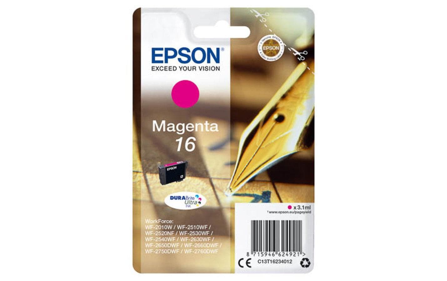 Epson Tintenpatrone, Magenta – für Inkjetdrucker, Multifunktionsgeräte
