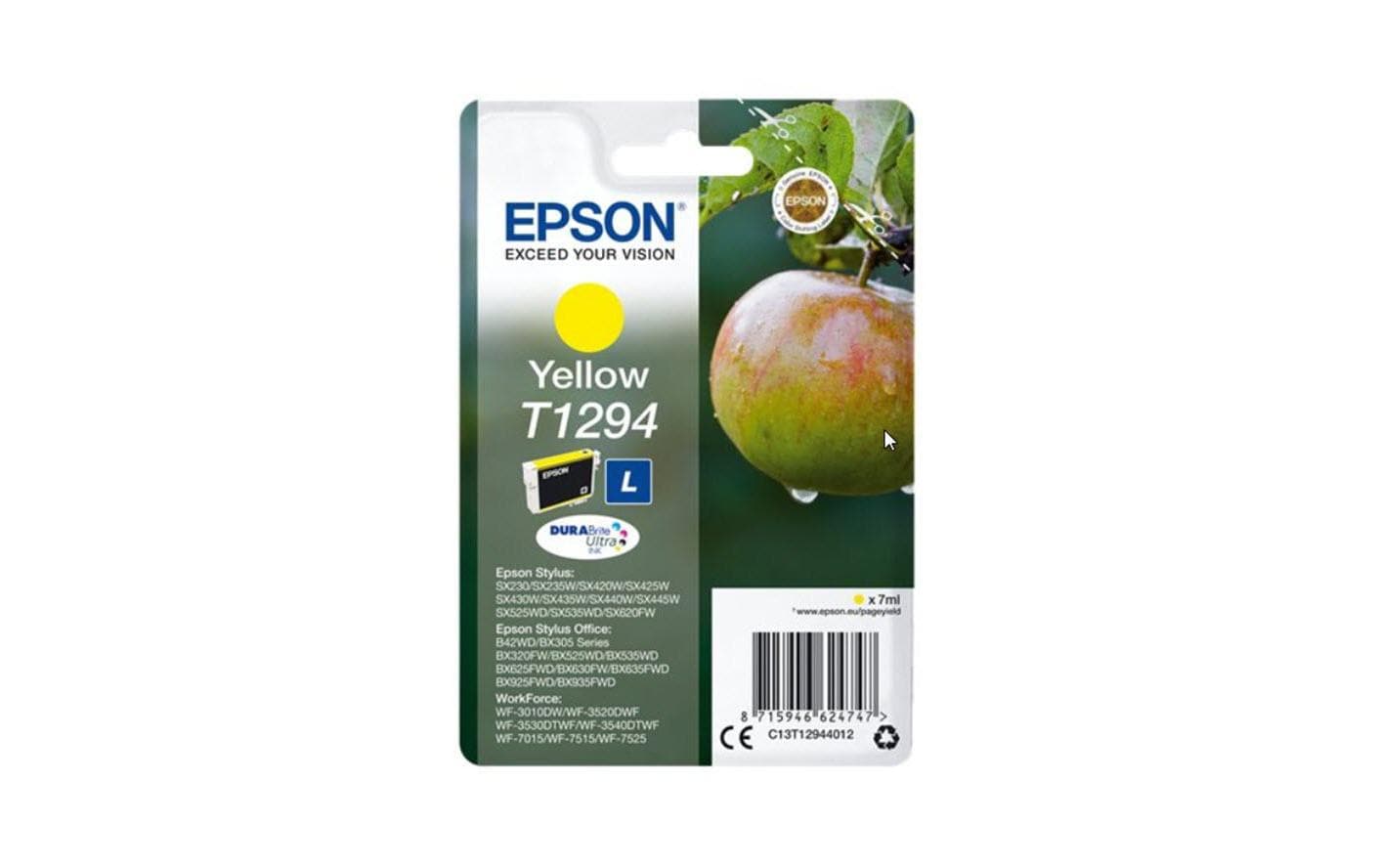 Epson Tintenpatrone T1294, Gelb, 515 Seiten