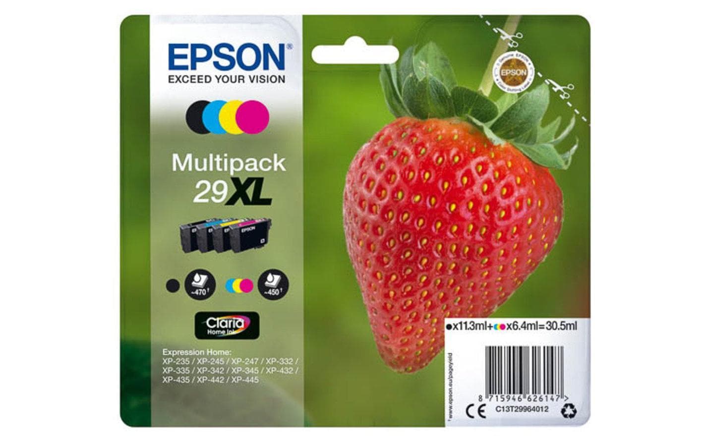 Epson Tintenpatronen-Multipack 29XL, CMYK, 4er-Pack