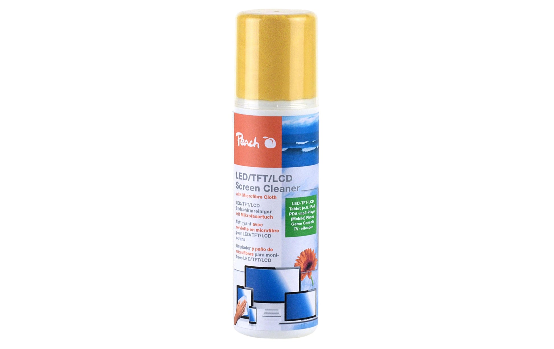 Peach Bildschirm-/Elektronikreiniger für LCD/TFT/Plasma – Spray – 250 ml