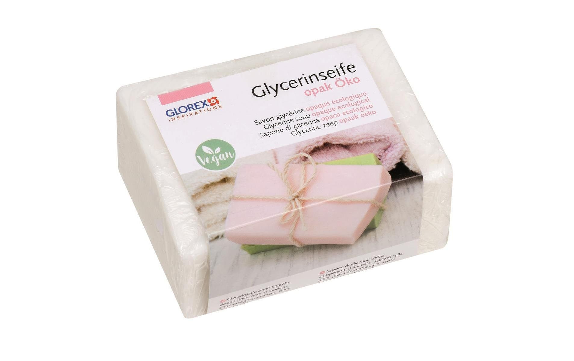 GLOREX Seife – Glycerin, Öko – 500 g – weiss