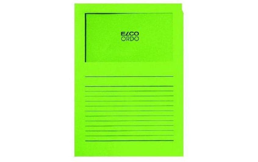 Elco Sichtmappe A4 – intensivgrün, Papier, 100er-Pack