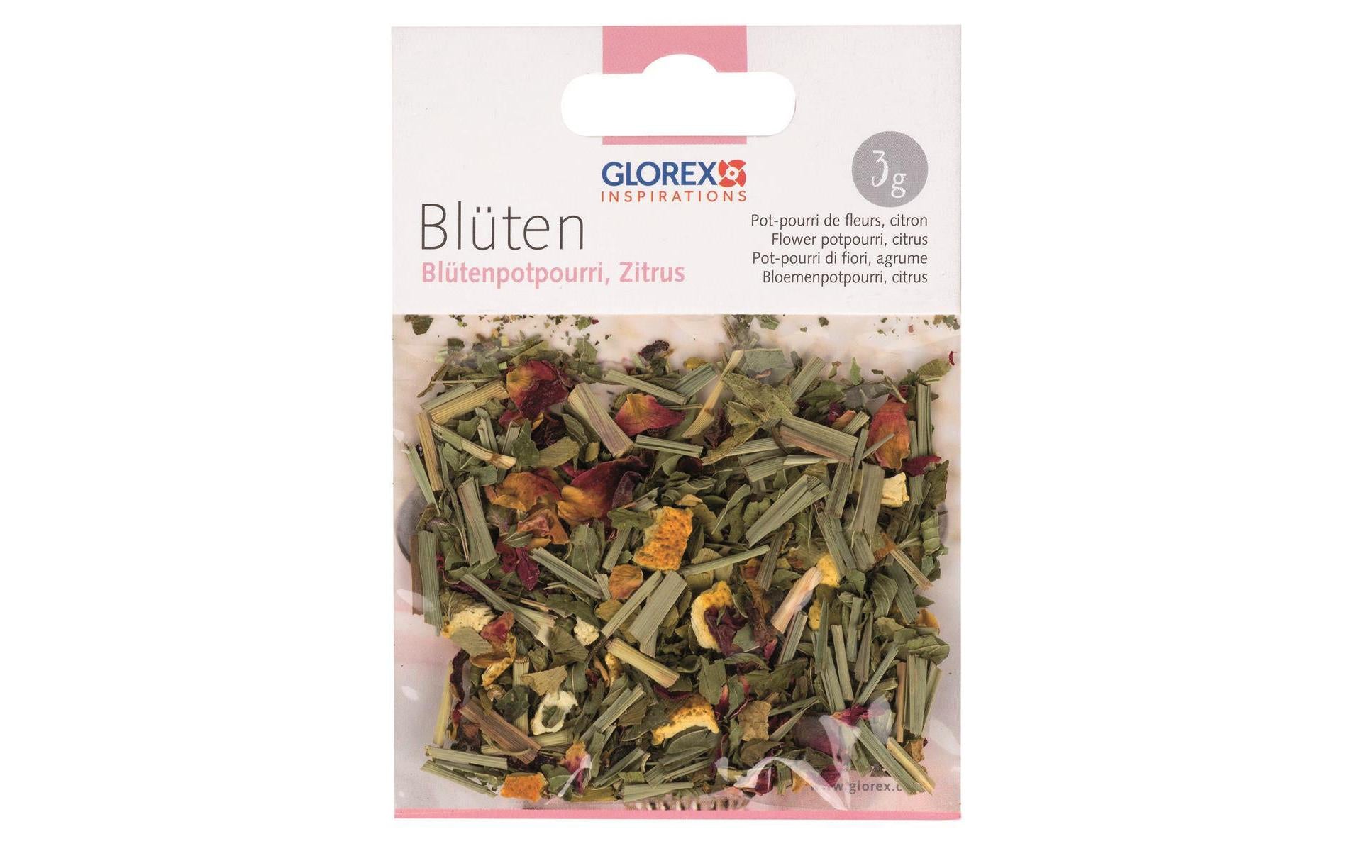 GLOREX Blütenpotpourri Zitrus – 3 g – mehrfarbig