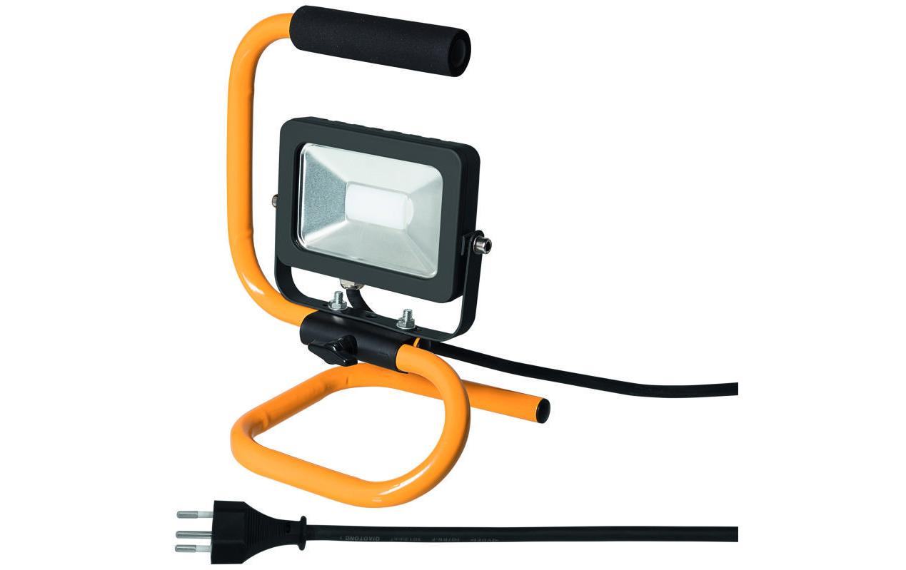 Steffen Strahler 19 95110 KM – 800 lm, 10 W, 6500 K, IP65, gelb/schwarz, tragbar, 3 m Kabel