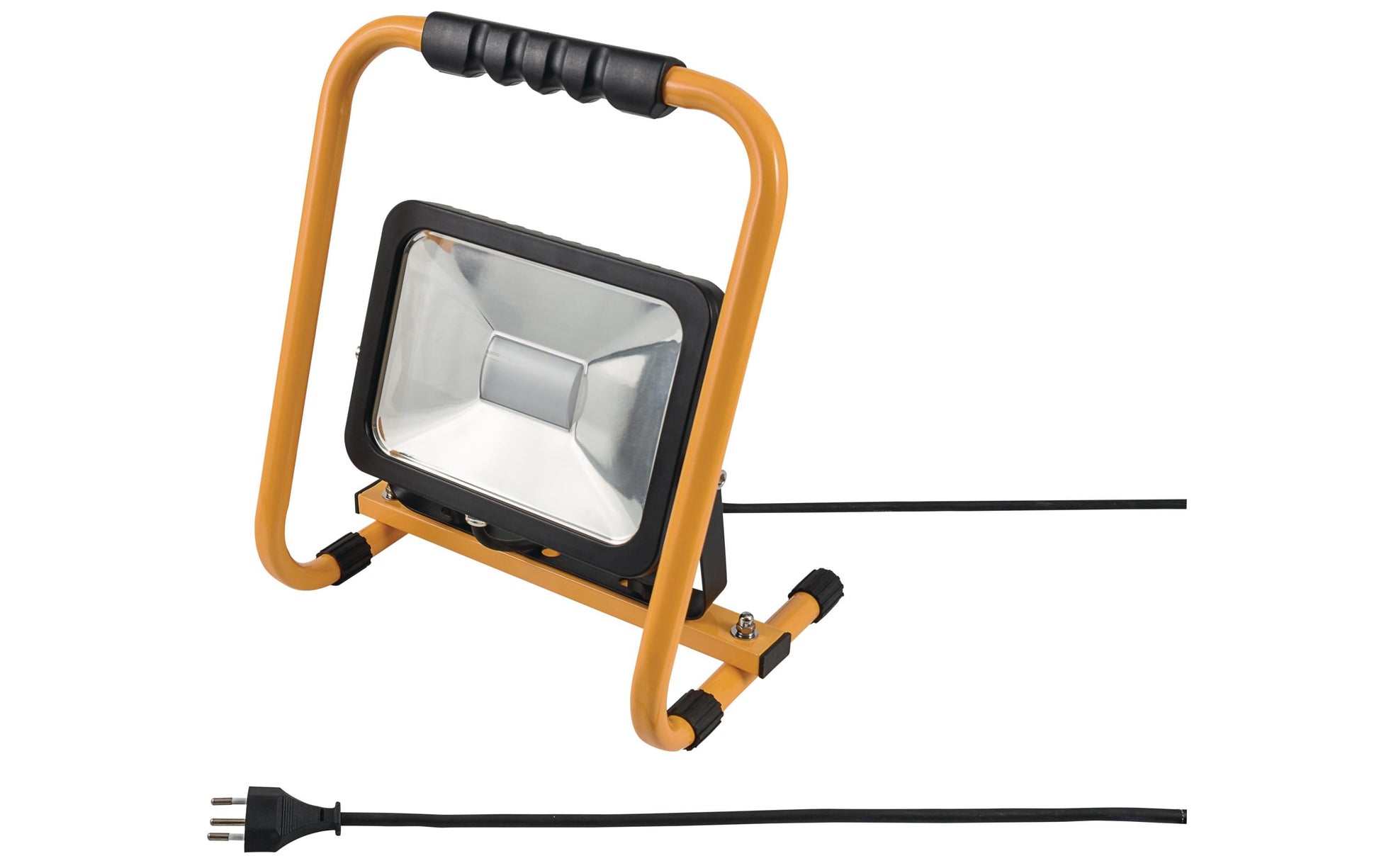 Steffen Arbeitsstrahler Worklight – 2'400 lm, 30 W – 6500 K – IP65 – Netzbetrieb – Gelb, Aluminium