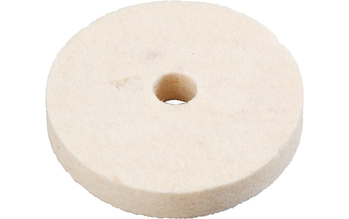 kwb Polierkissen 75 × 13 mm Filz – für Marmor, Acryl, Kunststoff u. a. – 1 Stk