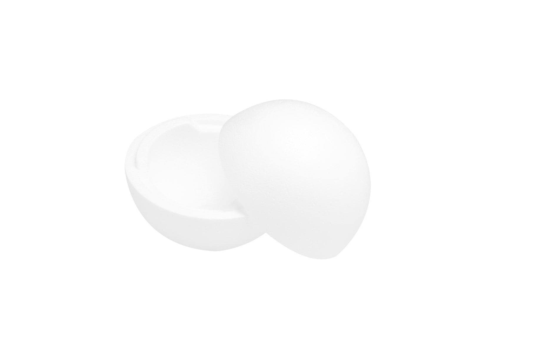 GLOREX Styroporkugel, teilbar, Polystyrol, weiss, Ø 15 cm, 1 Stk., Art.-Nr. 63803839