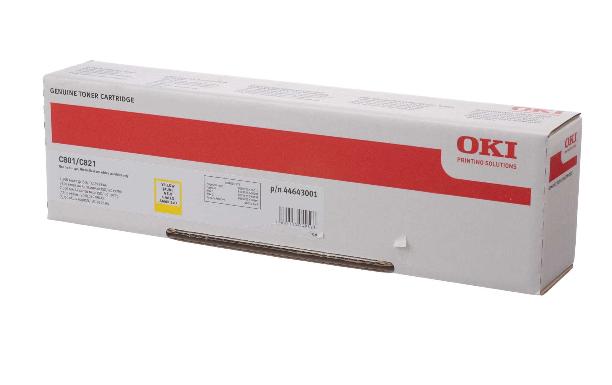 OKI Toner – gelb, 7300 Seiten