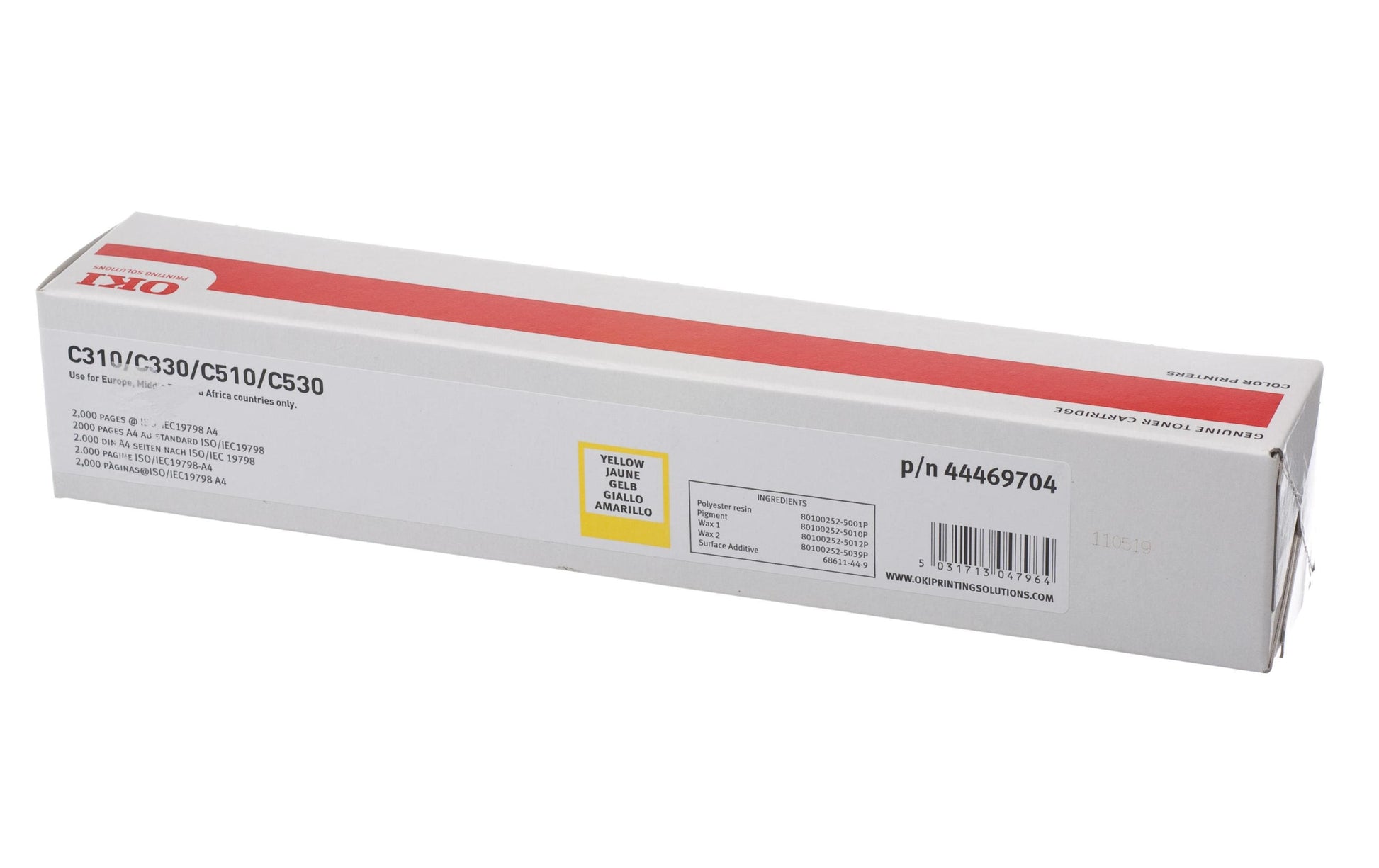 OKI Toner – gelb, 2000 Seiten
