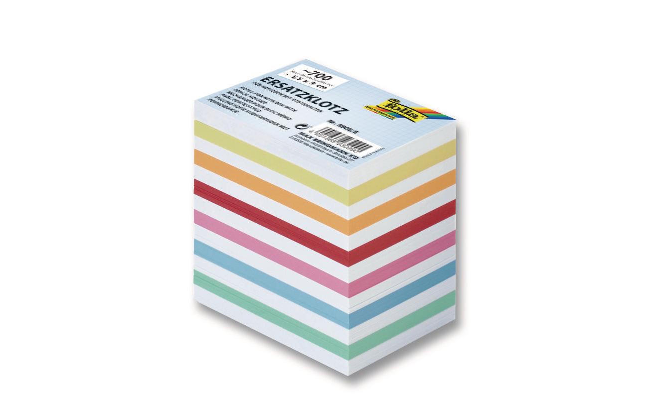 Folia Ersatzzettel – Mehrfarbig – 90 × 55 mm – Papier
