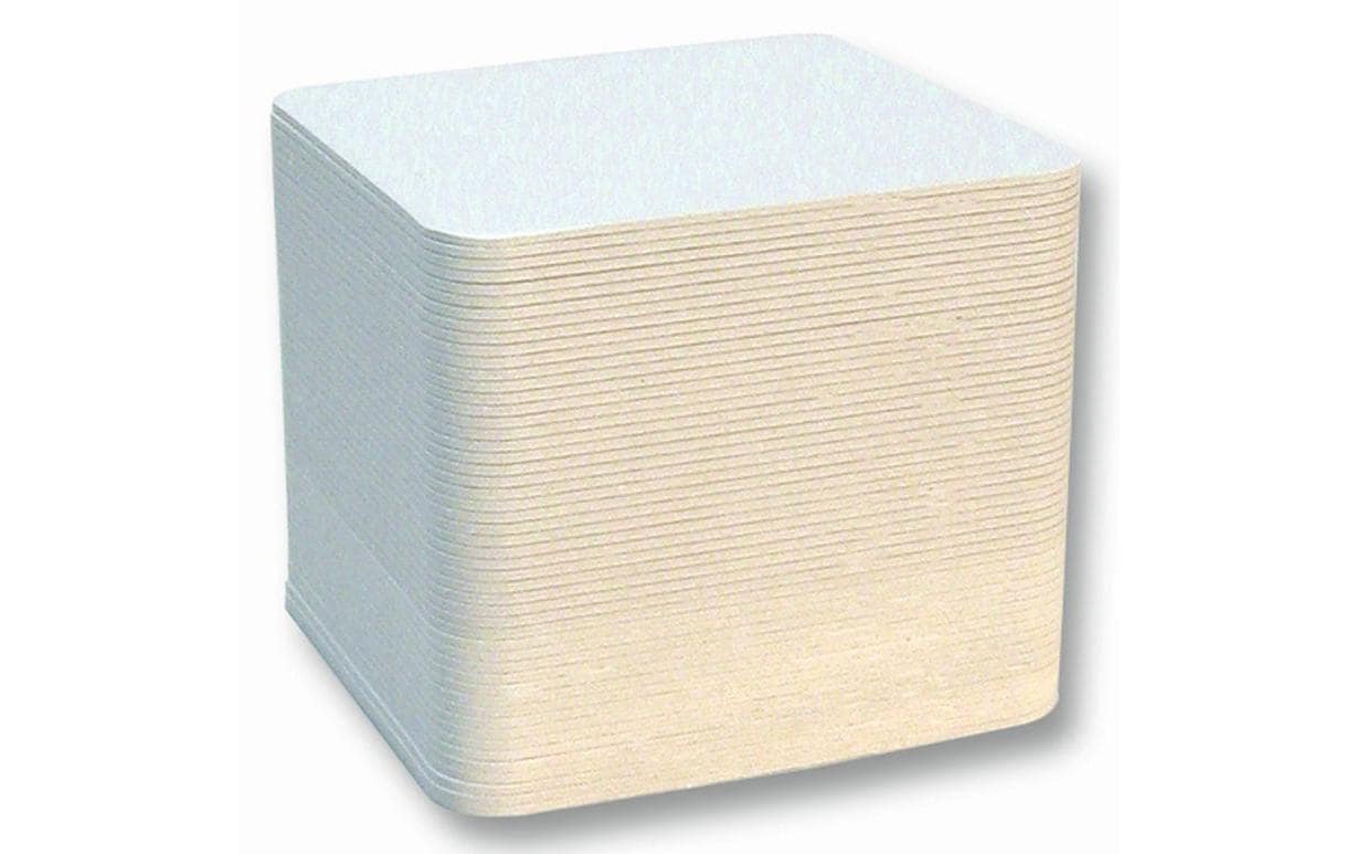 Folia Bierfilze – 100 Stück – Weiss – 93 × 93 mm
