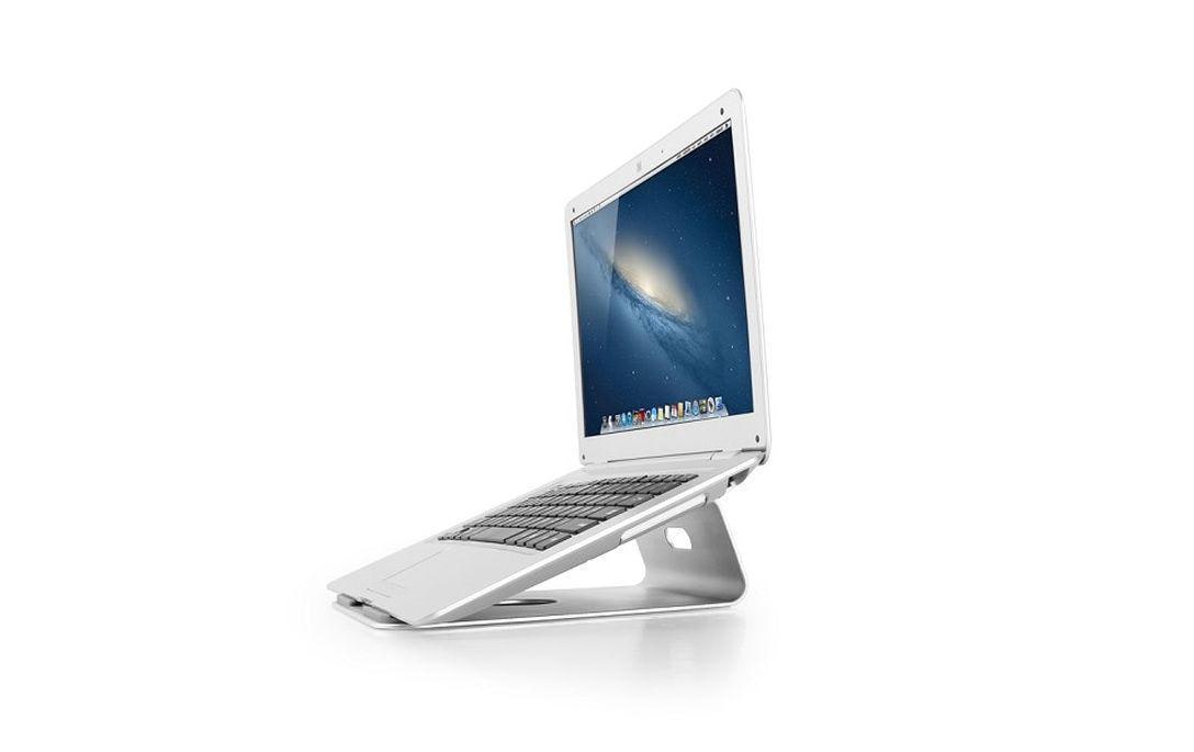 Neomounts Laptop-Ständer – für Notebooks bis 17", 5 kg Traglast – Silber