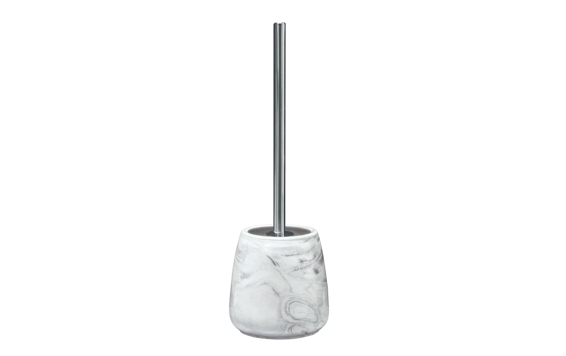 Kleine Wolke WC-Bürstenset – Keramik, Grau-Marmor, H 41,5 cm, Ø 9 cm