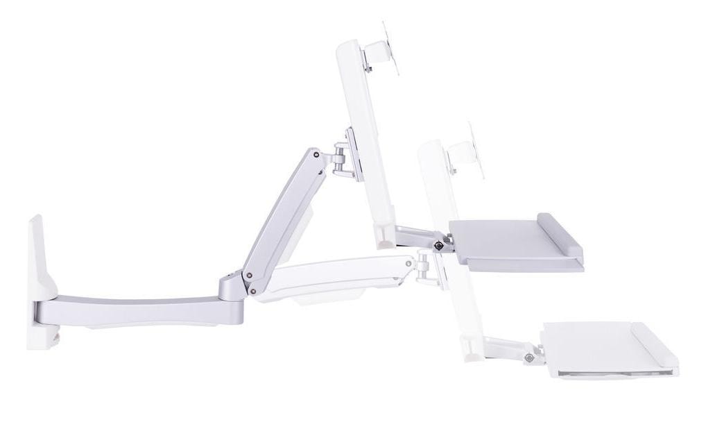 Multibrackets Wand-Schwenkarm – 15–27", 8 kg, weiss