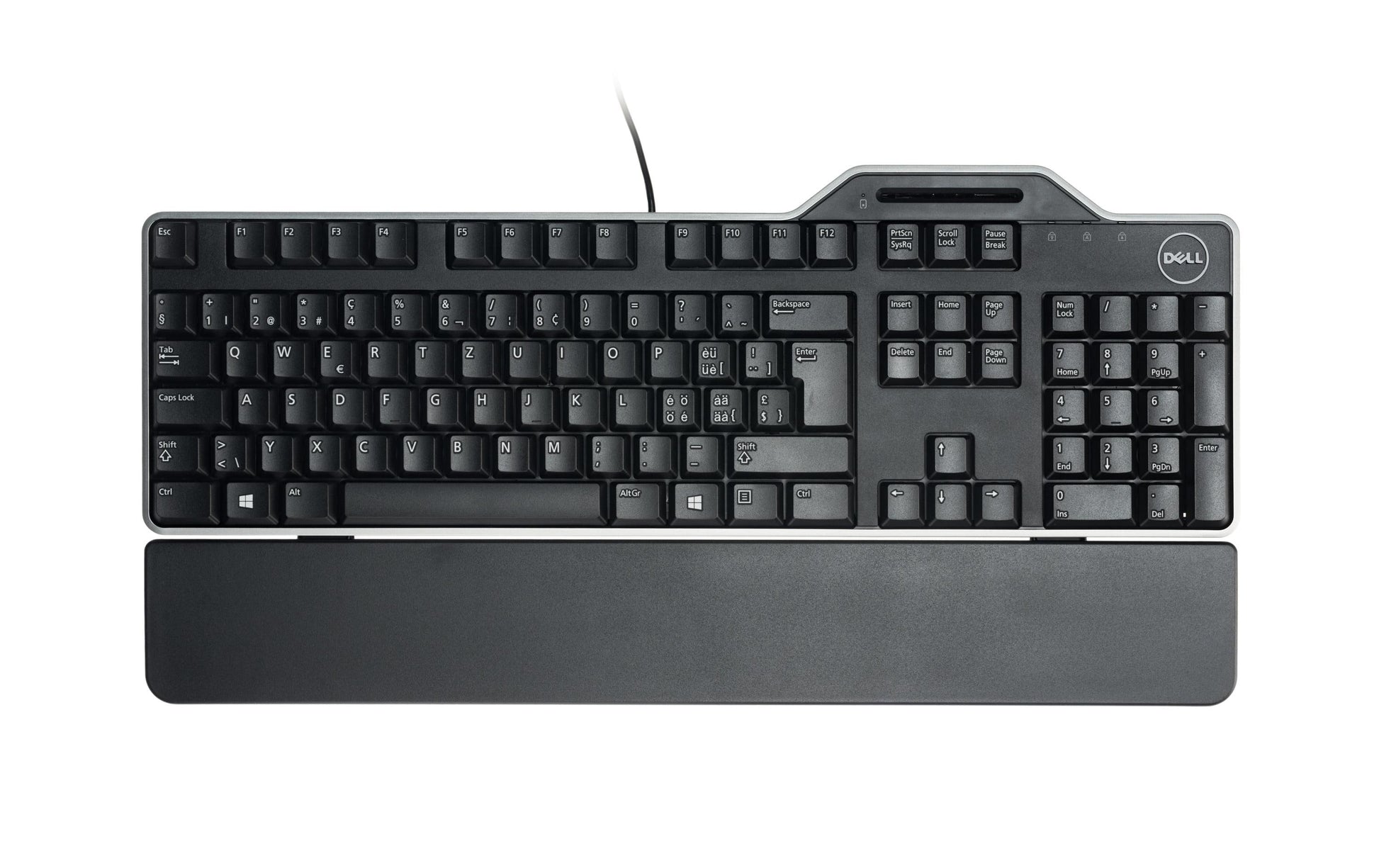 Dell KB813 – Tastatur, kabelgebunden (USB-A), CH-Layout (DE-CH), Fullsize (mit Ziffernblock)