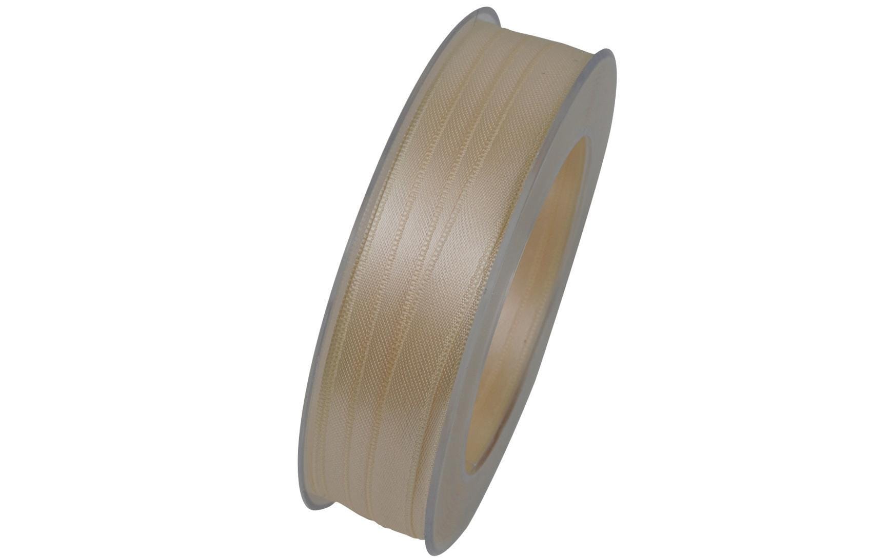 Goldina Satinband, Doppelsatin, Beige, 10 mm × 25 m, 1 Stk.