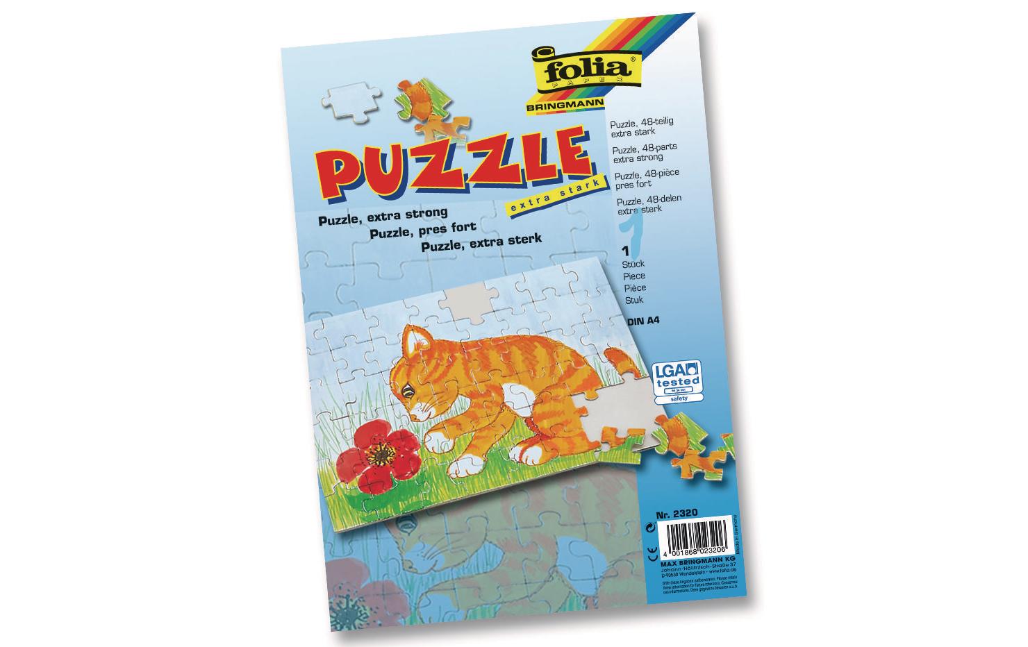 Folia Puzzle – A4 – 48 Teile – Weiss