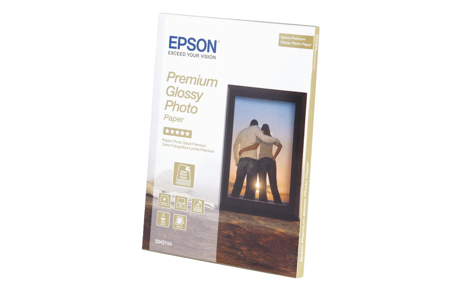 Epson Premium Glossy Fotopapier – glänzend, 130 × 180 mm, 255 g/m² – für Tintenstrahldrucker