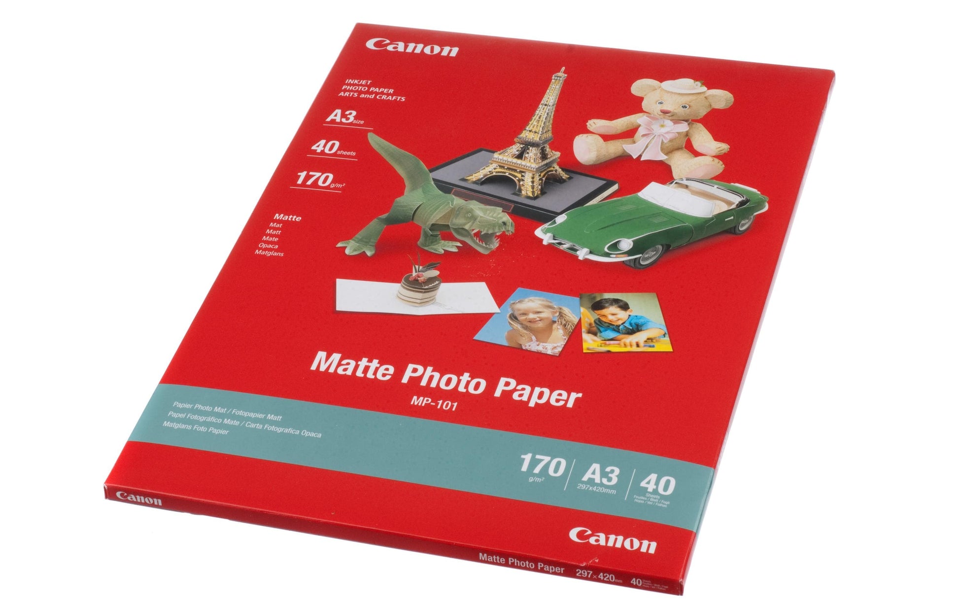 Canon MP-101 Fotopapier – matt, A3, 170 g/m², 40 Blätter – für Canon Serie S und Canon BJC-8200