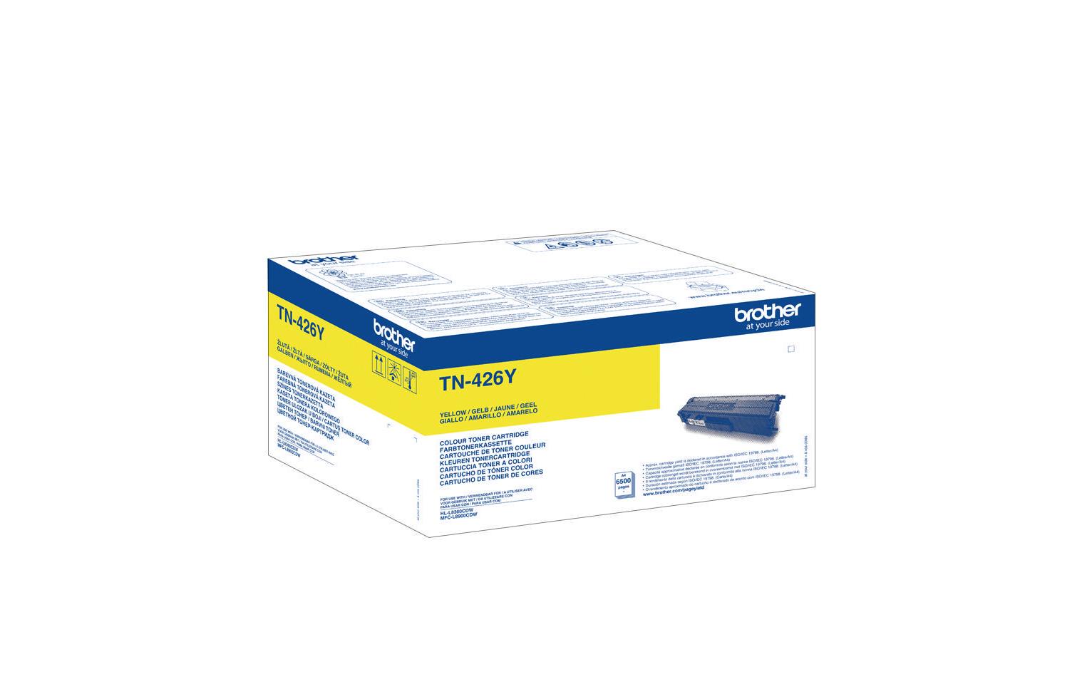 Brother TN-426Y Original Toner Gelb – für Brother HL-L8360CDW, MFC-L8900CDW – 6'500 Seiten