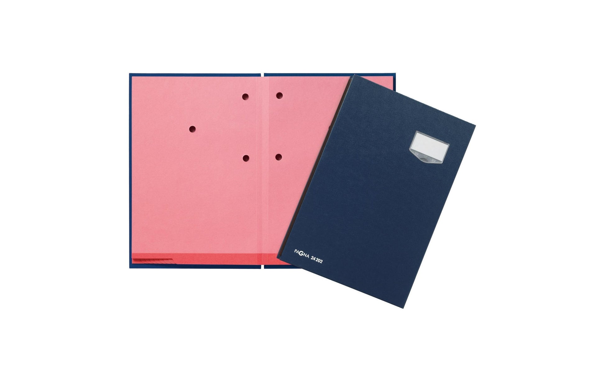 Pagna Unterschriftenmappe für A4 – 20 Fächer, Karton, Blau