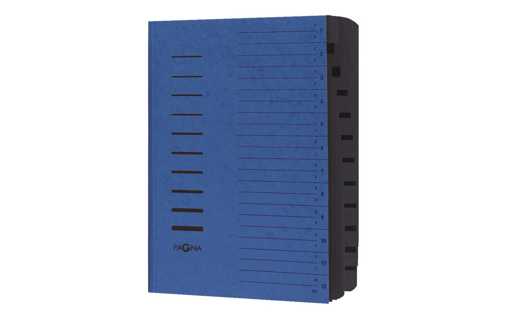 Pagna Sammelmappe für A4, Karton, blau, mit Gummizug