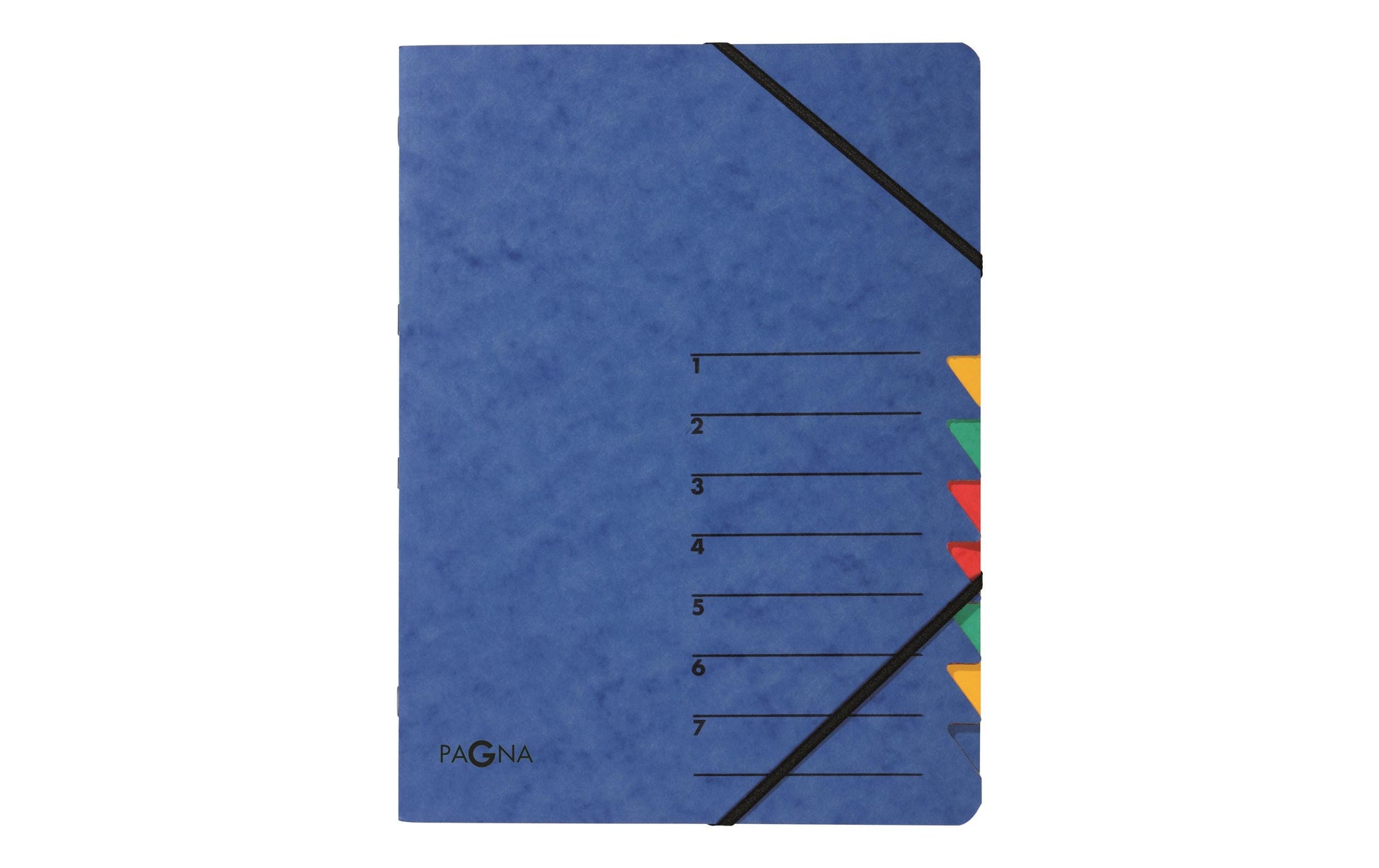 Pagna Sammelmappe für A4, Karton, mehrfarbig, mit Gummizug