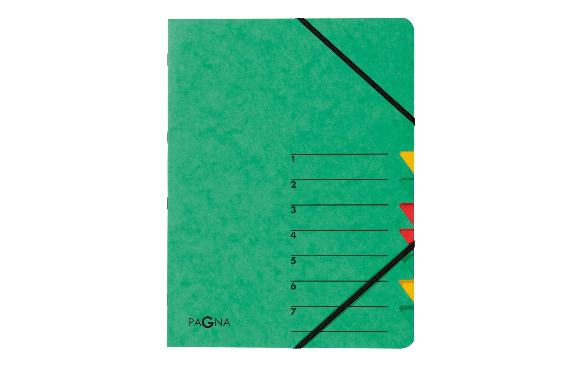 Pagna Sammelmappe für A4, Karton, grün, mit Gummizug