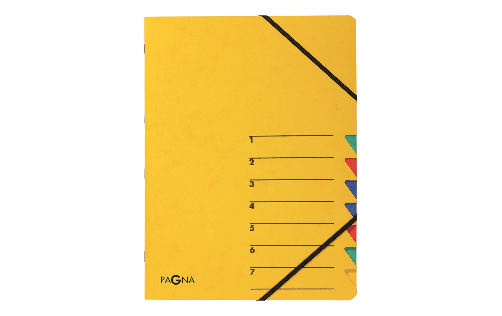 Pagna Sammelmappe für A4, Karton, Mehrfarbig, mit Gummizug