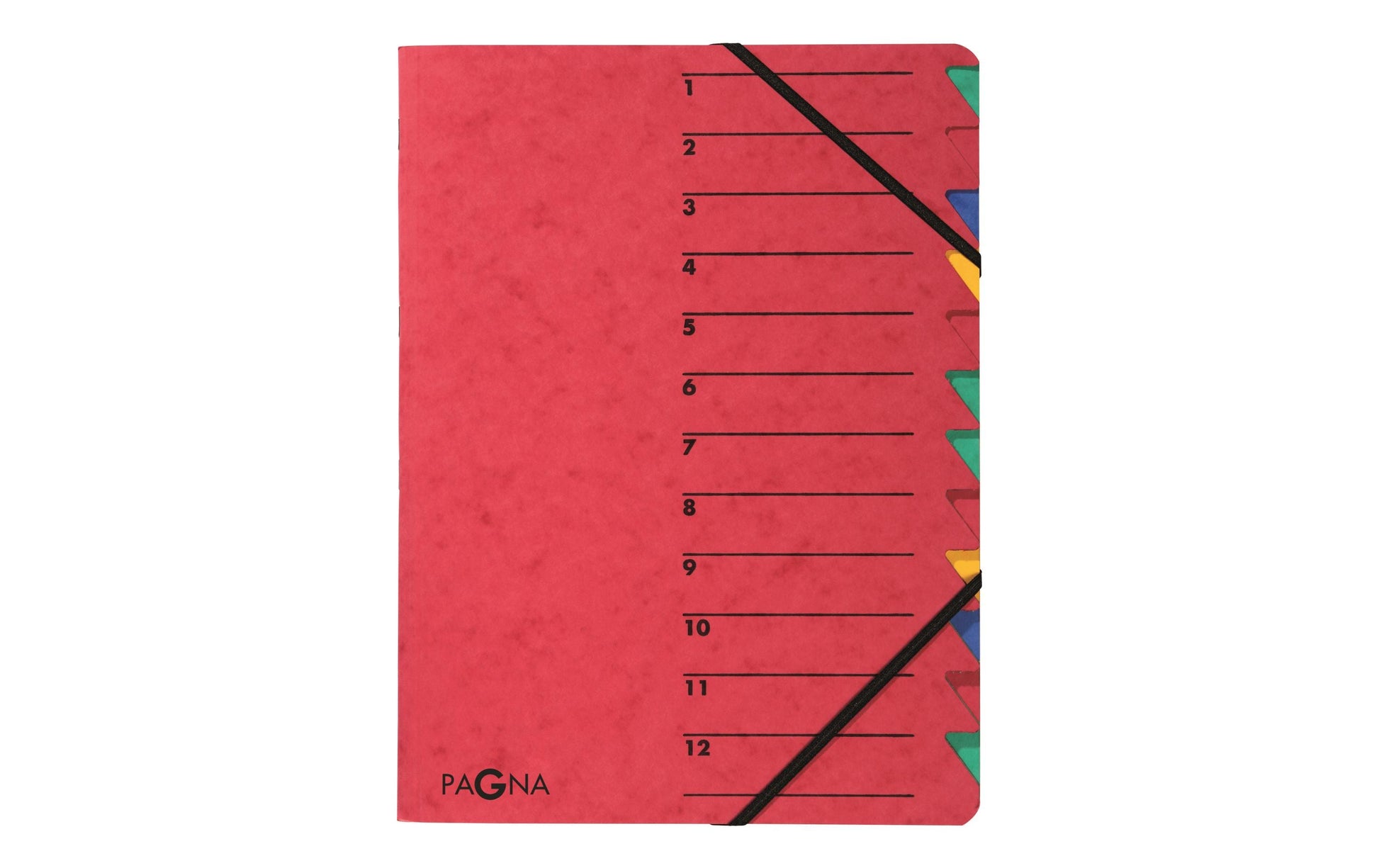 Pagna Sammelmappe für A4, Karton, mehrfarbig, mit Gummizug