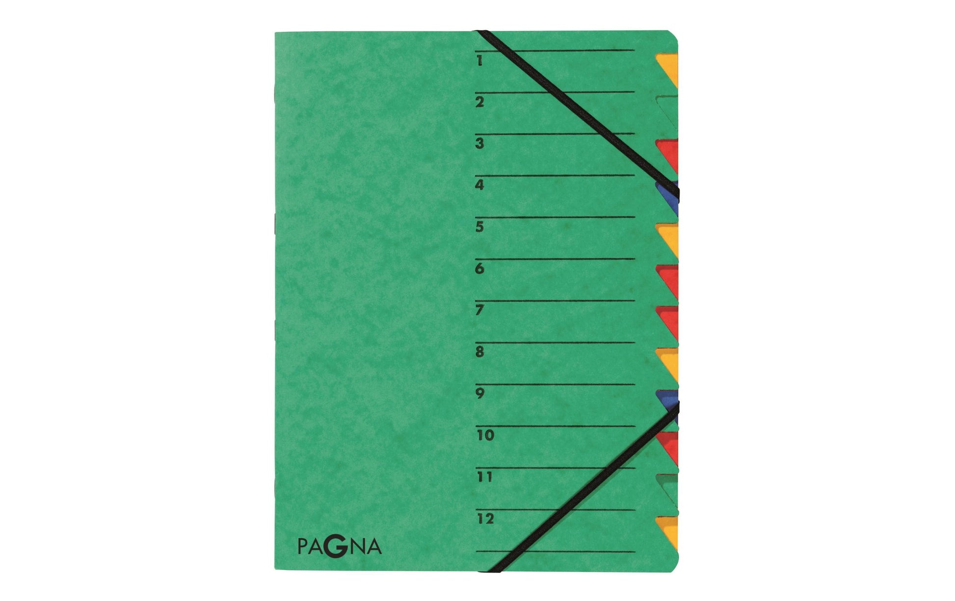 Pagna Sammelmappe für A4, Karton, mehrfarbig, mit Gummizug