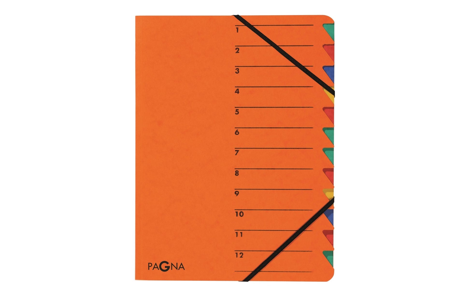 Pagna Sammelmappe für A4, Karton, mehrfarbig, mit Gummizug