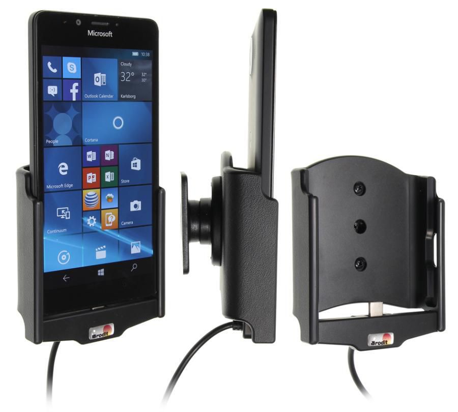 Brodit Kfz-Ladehalterung – für Microsoft Lumia 950 – Schwarz