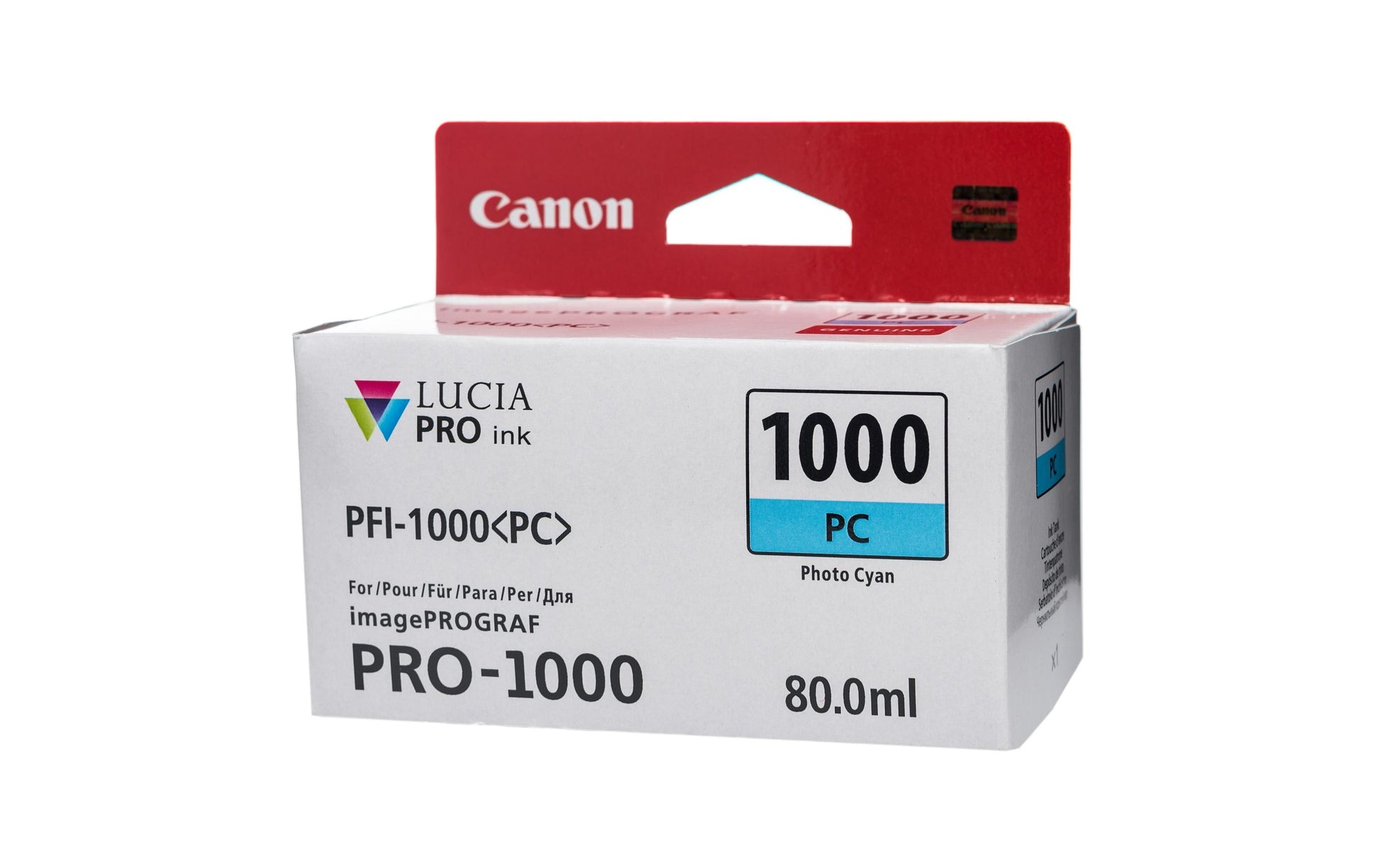 Canon Tintenpatrone 0550C001, photo cyan, 80 ml – für Inkjetdrucker/Multifunktionsgeräte