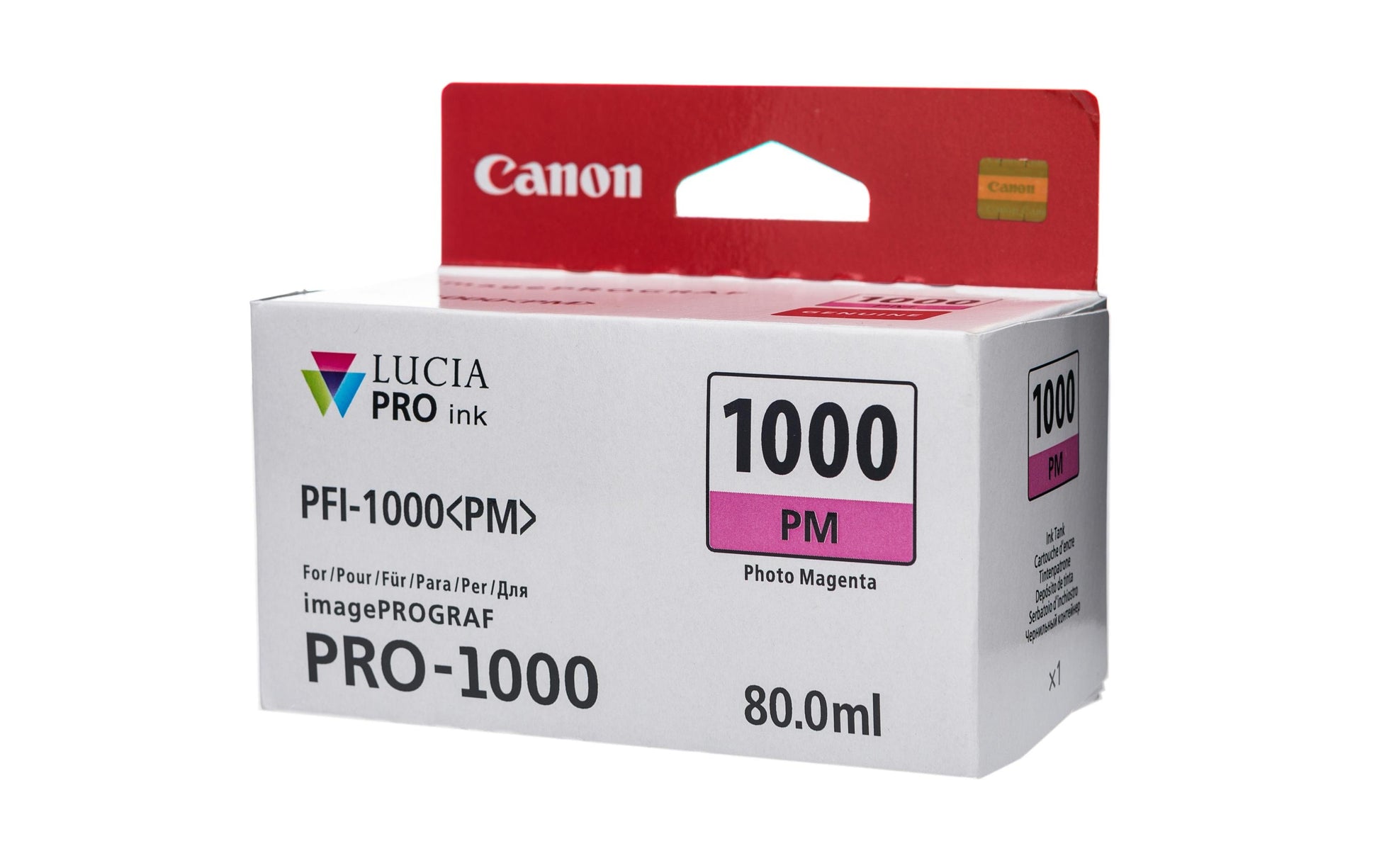Canon Tintenpatrone 0551C001, Foto magenta, 80 ml – für Tintenstrahldrucker und Multifunktionsgeräte