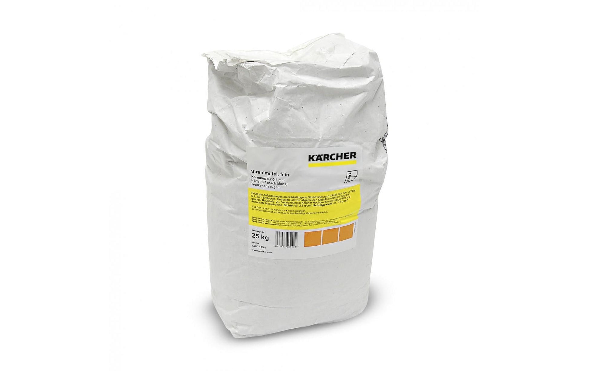 Kärcher Strahlmittel 25 kg Feines Granulat (Körnung 0,2–0,8 mm) – für Universal