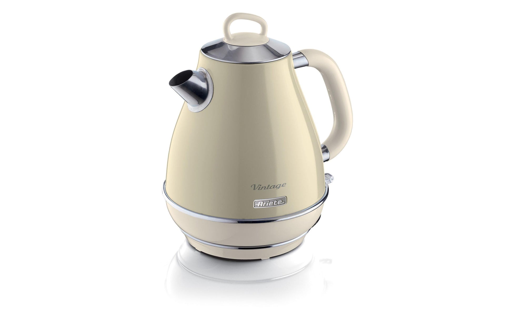 Ariete Wasserkocher – 1,7 l, Edelstahl, Creme, 2869/03