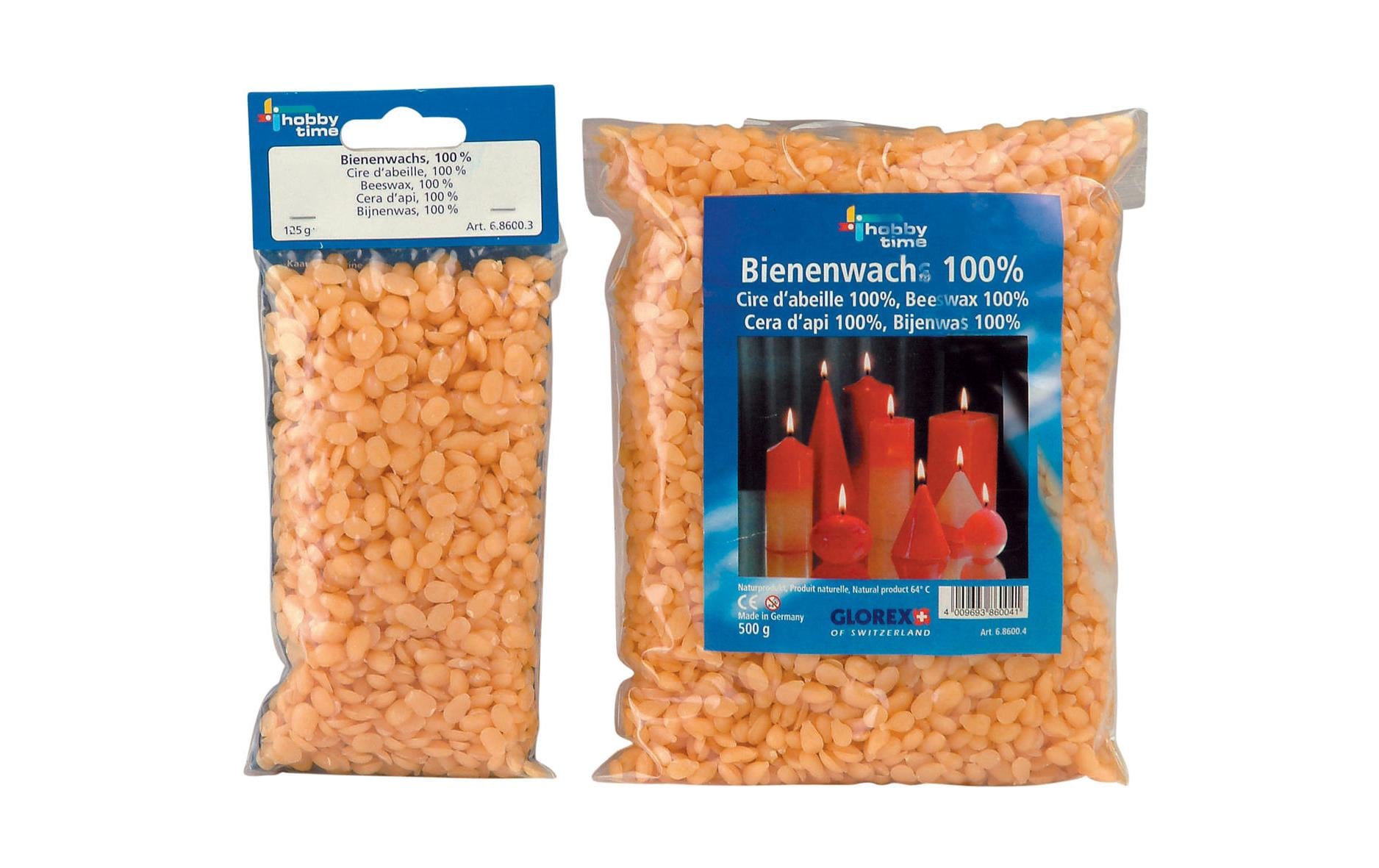 GLOREX Bienenwachs, Orange, 500 g, 2 Stk.