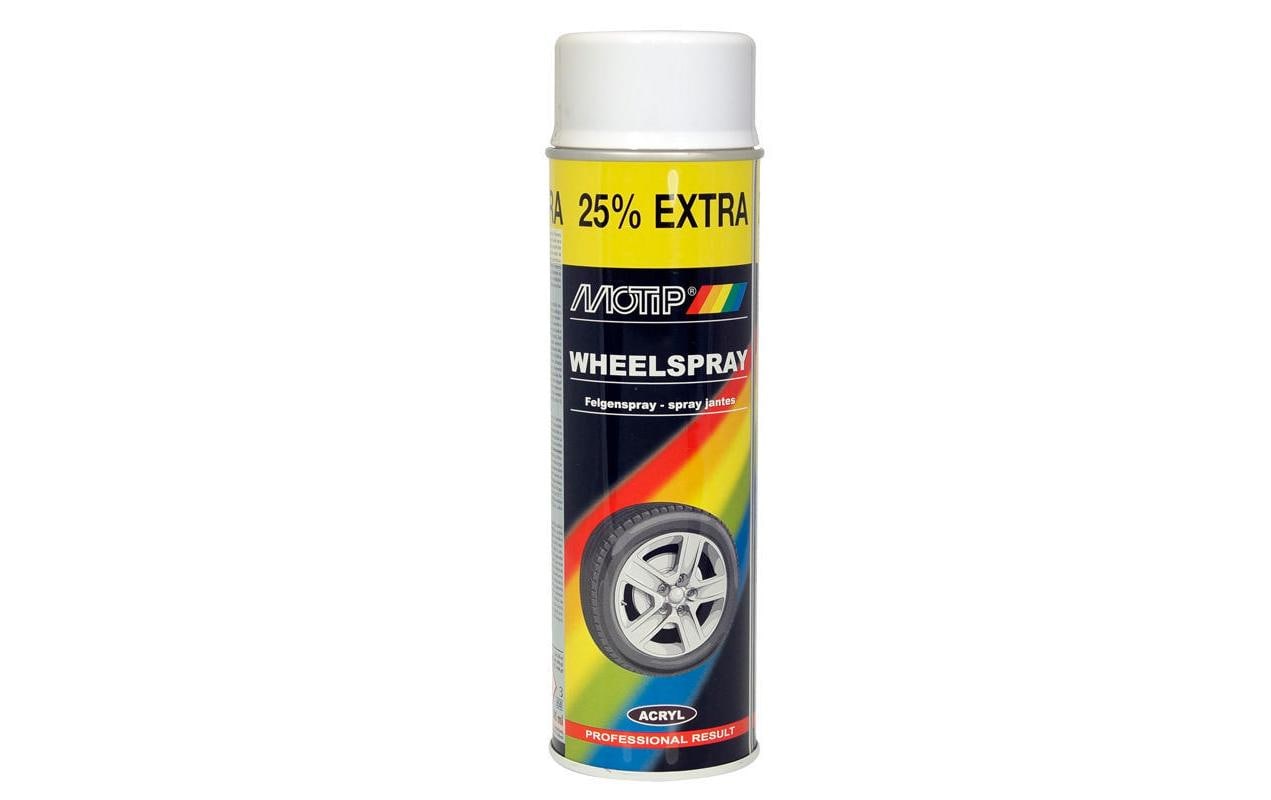 MoTip Felgenspray Weiss – für Felgen – 500 ml – 1 Stk. – Glanz, UV-beständig