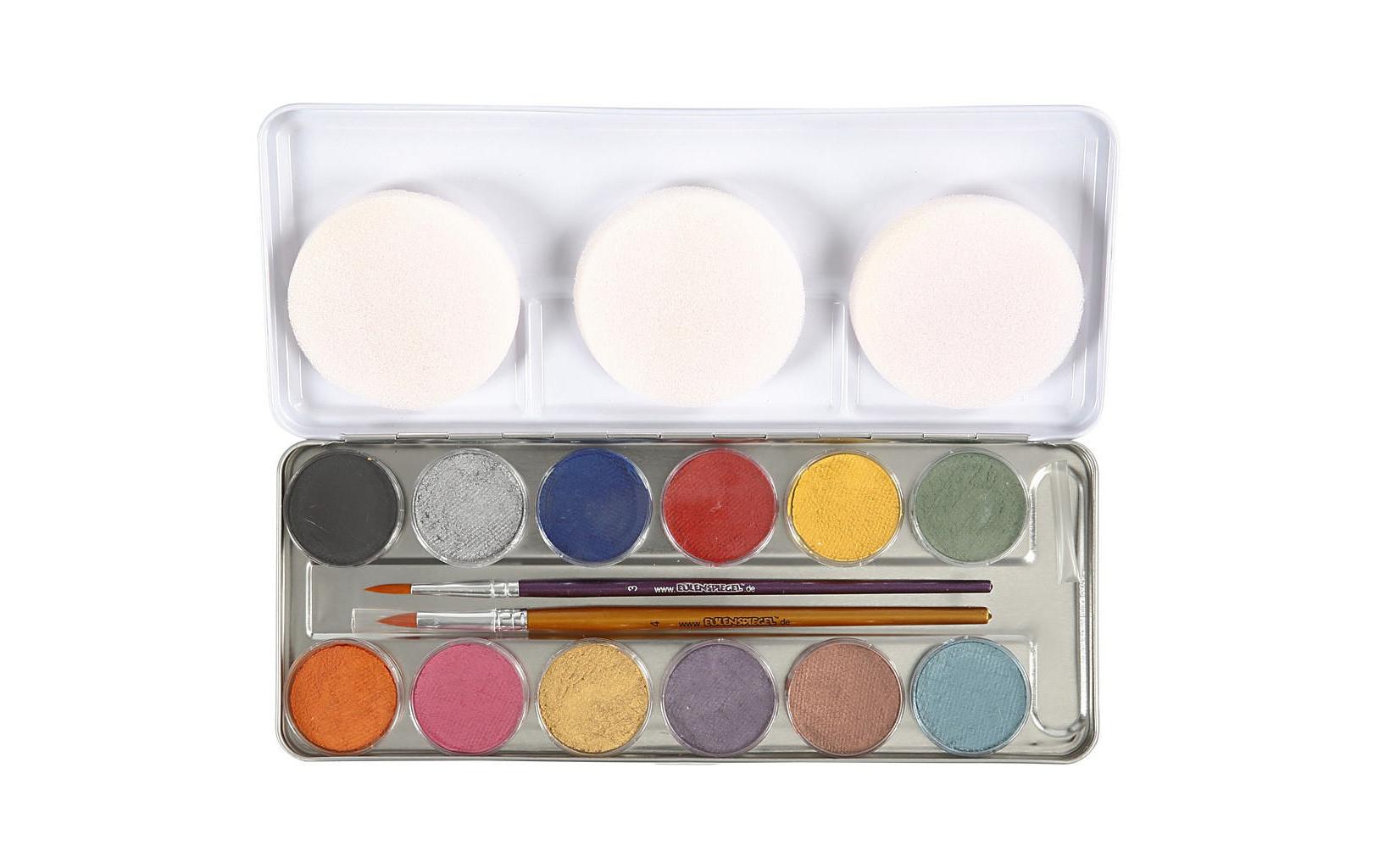 Eulenspiegel Schminkpalette – Farbmix – 12 Farben