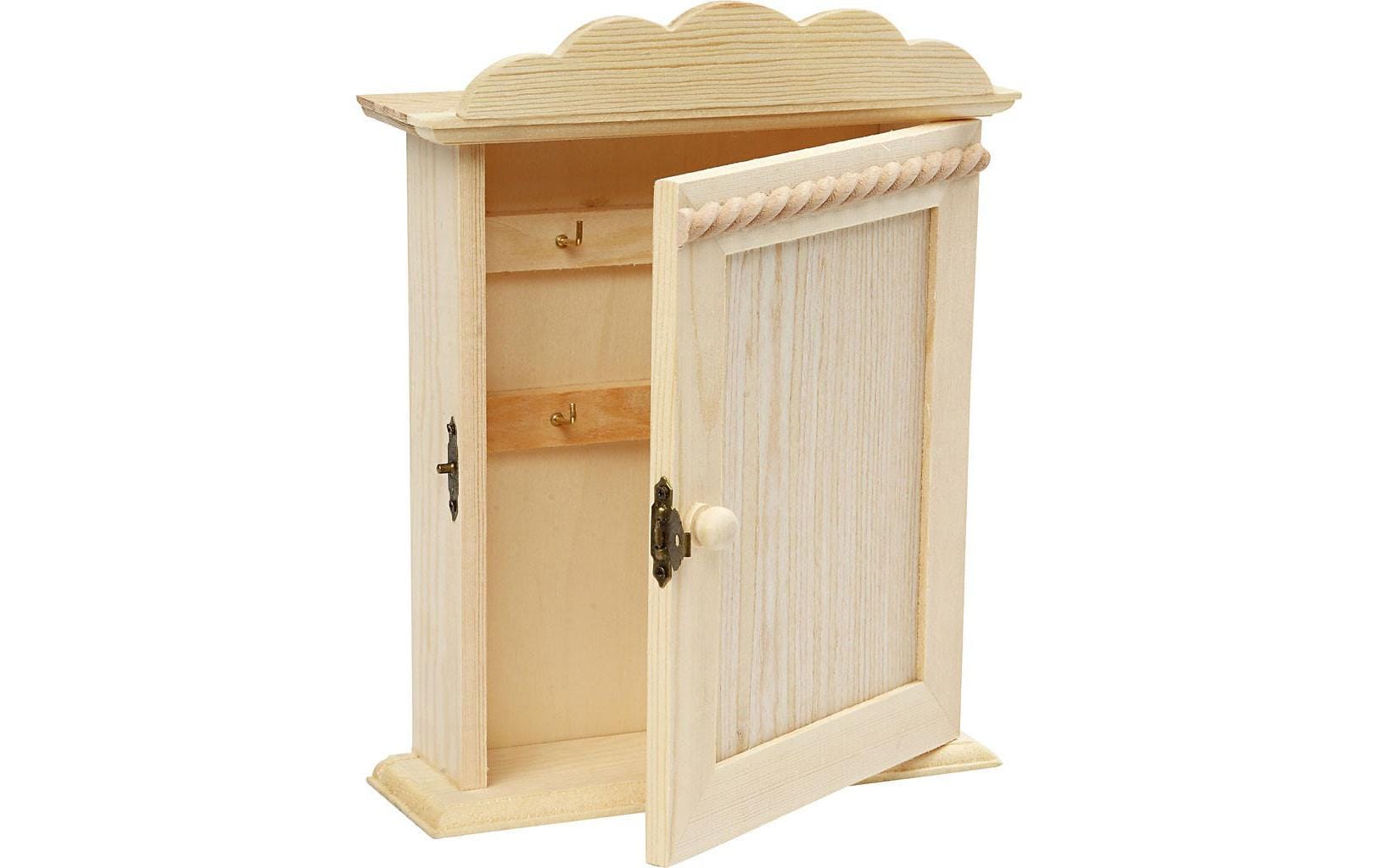 Creativ Company 57531 – Schlüsselkasten, Holz (Kiefer), Braun, 60 × 180 × 220 mm