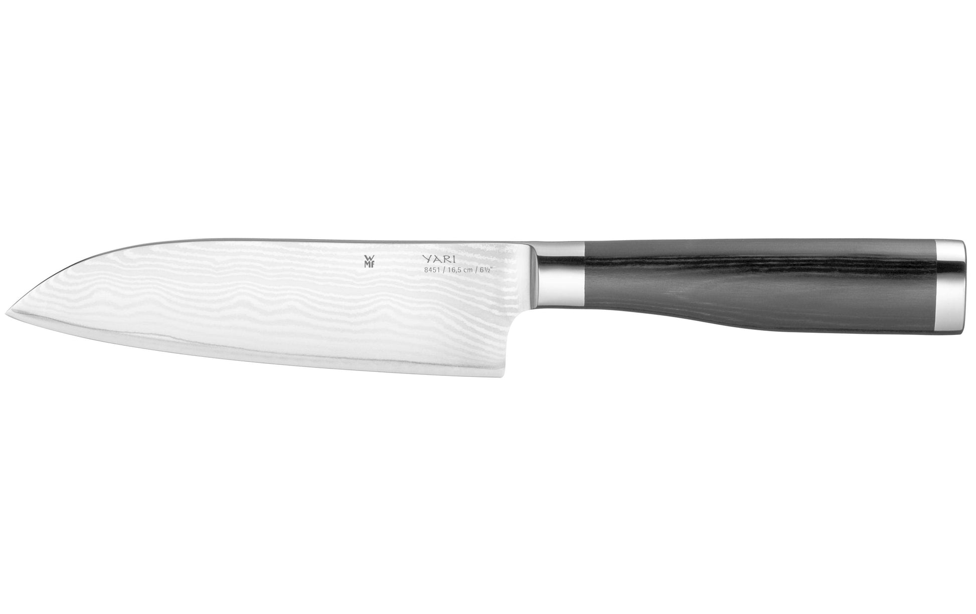 WMF Santokumesser – Stahl, glatt, 16,5 cm, schwarz