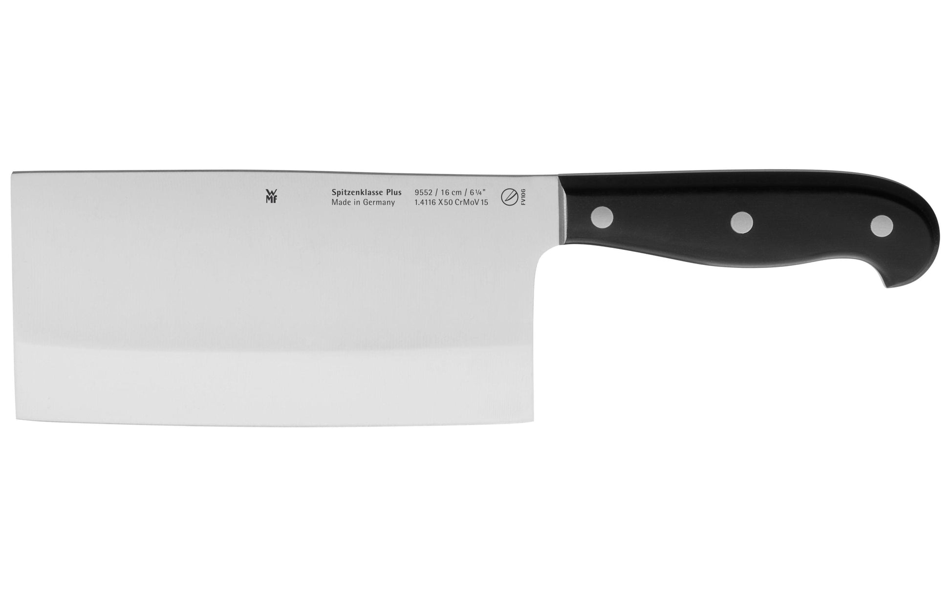 WMF Spitzenklasse Plus – Chinesisches Kochmesser 16 cm, Cromargan (Edelstahl), Kunststoffgriff
